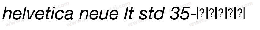 helvetica neue lt std 35字体转换